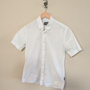 Peter Werth N.1‎ “Gosford” Anchor Print Shirt, Size Medium, 100% Cotton